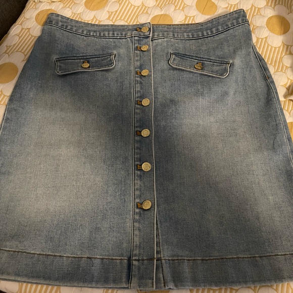 Talbots Dresses & Skirts - Talbots Stylish Denim Button-Front Skirt. Size 12 in like new condition.